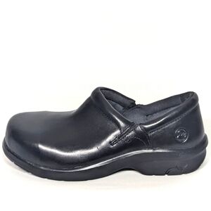 NEW Timberland Womens Newbury ESD Leather Slip-on AL Sz 8 black